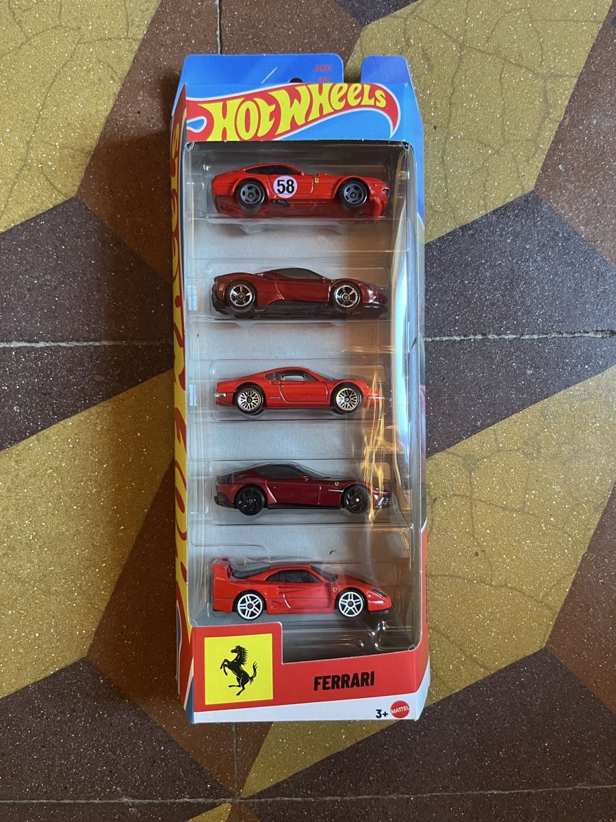 Hot Wheels Modellautos: Ferrari 5 Pack Hot Wheels – Neu und originalverpackt aus Ehrendingen von Duwe_KlG