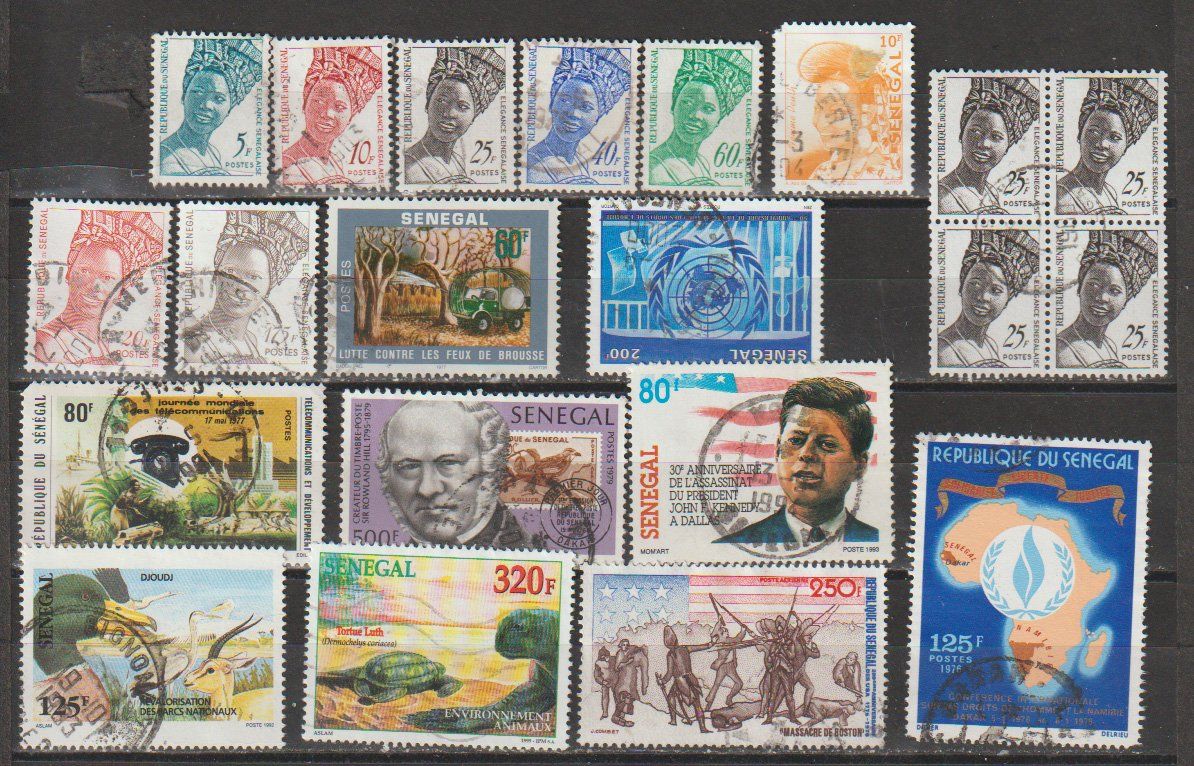 Alle Briefmarken: Senegal lot divers – Gebraucht aus Crans-Montana von kira56 1