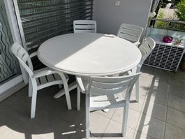 TRICONFORT Gartentisch mit 5 Stühlen