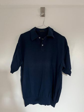 Strick-Poloshirt navy Damen Gr. M – Abholung Zürich