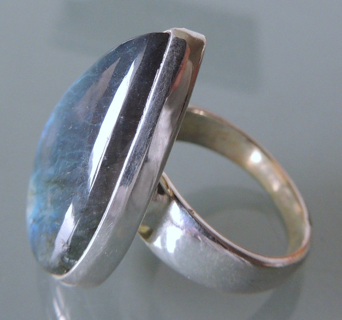 Anelli: Labradorit Silber 925 Fingerring – Nuovo e nell'imballaggio originale da Waldenburg venduto da schaller707 4