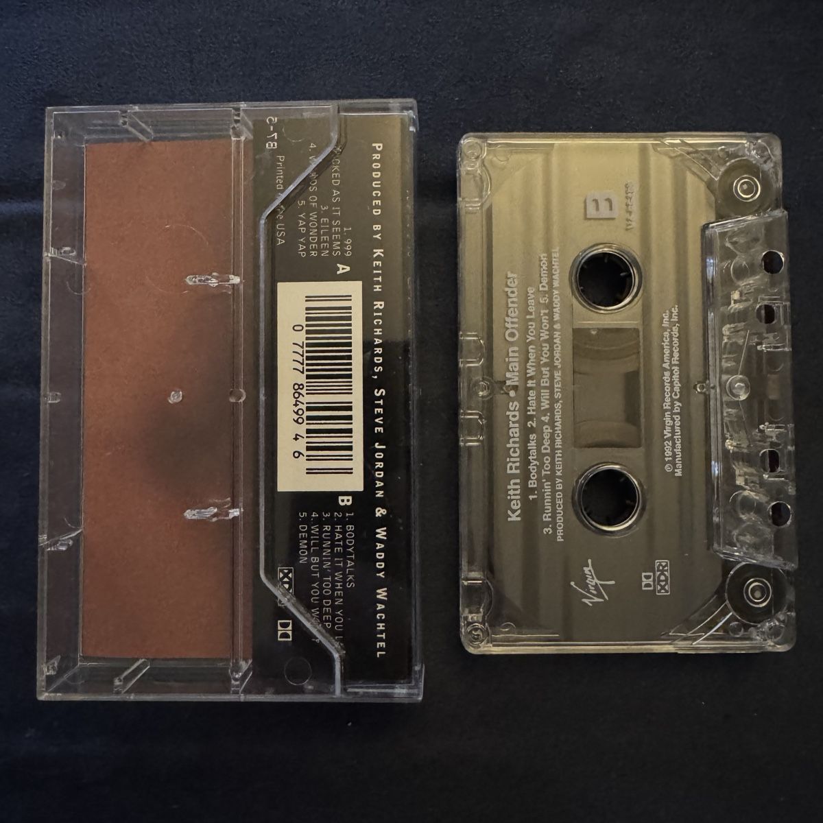 Musicassette: Keith Richards - Musikkassette - Main Offender – Usato da Schwerzenbach venduto da pangana 1