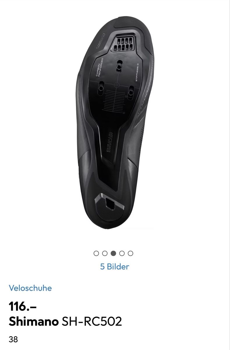 Shimano Herrenschuhe: Veloschuhe Shimano Grösse 38 – Neu (gemäss Beschreibung) aus Bern von WiederWert 3