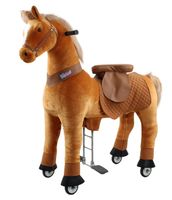 PonyCylce Browny Pro Grösse XL-Plüschpferd mit Reitmechanik