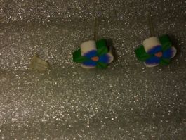 OHRRINGE MODESCHMUCK,,,2 BLUMEN,,,MATTE