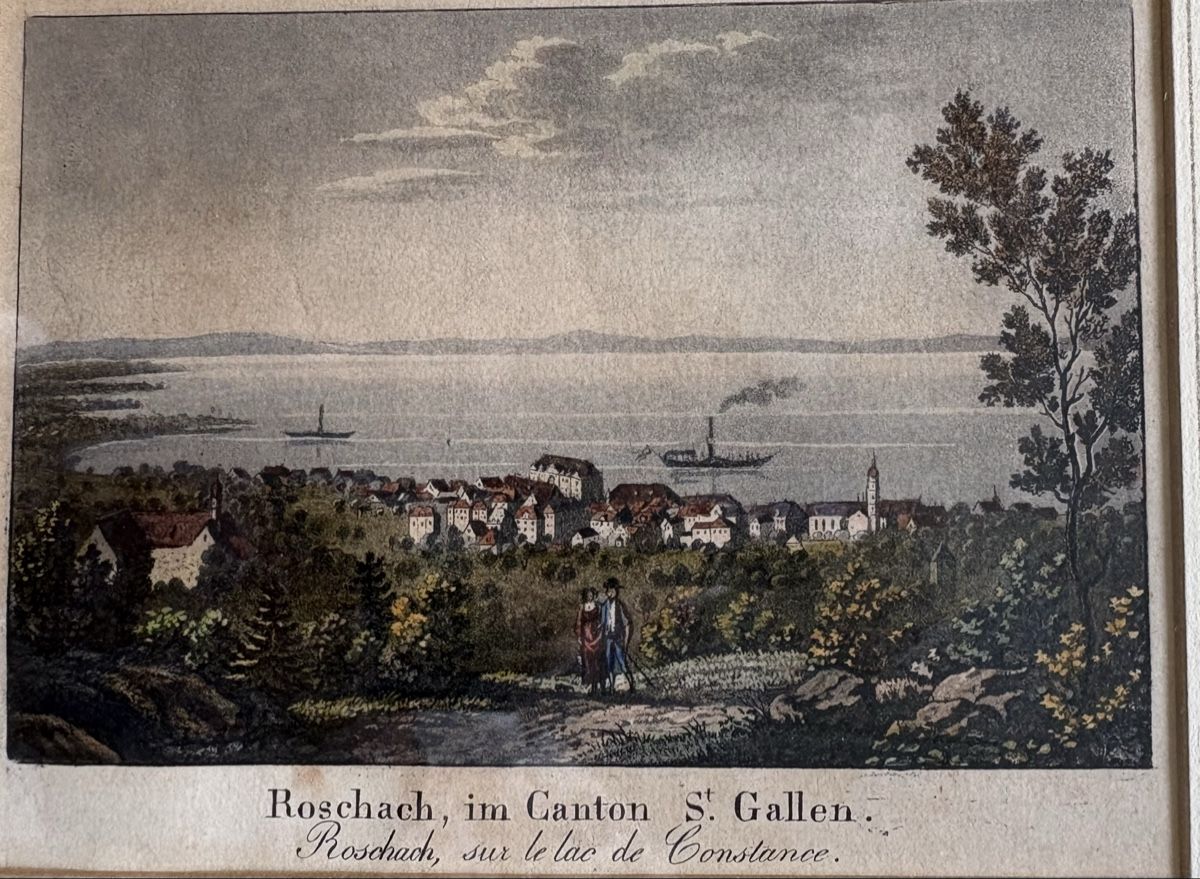 Incisioni: Rorschach von Süden 1837 – Usato da Goldach venduto da Lebel