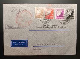 DR 1926 Graf Zeppelin, SAF Bank-Brief Berlin - Ecuador 1938