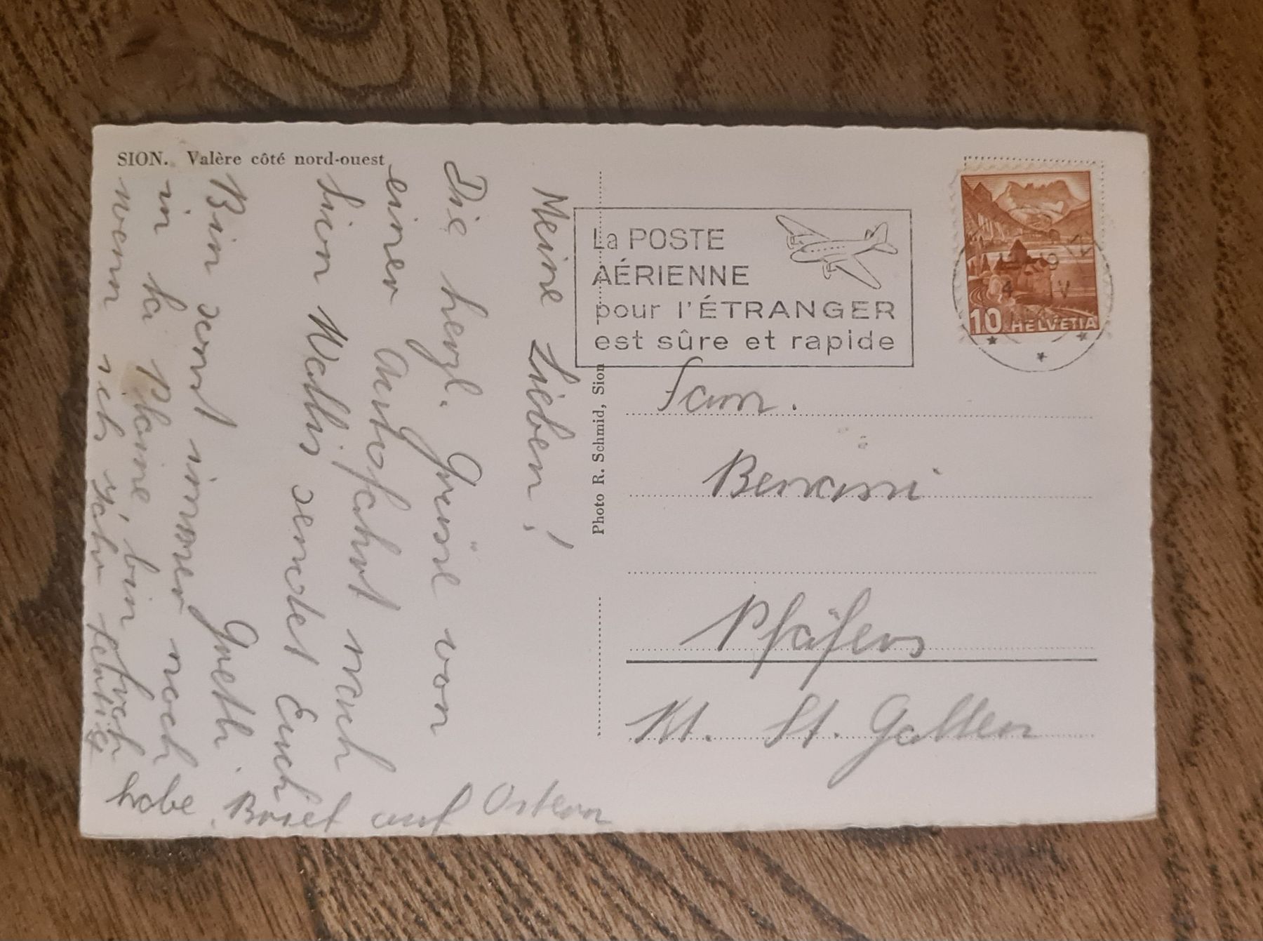 Cartes postales: Valère côté nord-ouest 1949 – D'occasion à Ebikon par Donar50 1