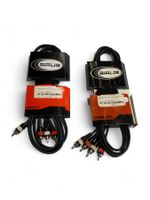 2er Set Kabel, 2x Cinch auf 2x  Cinch, RCA, 5m (C297)
