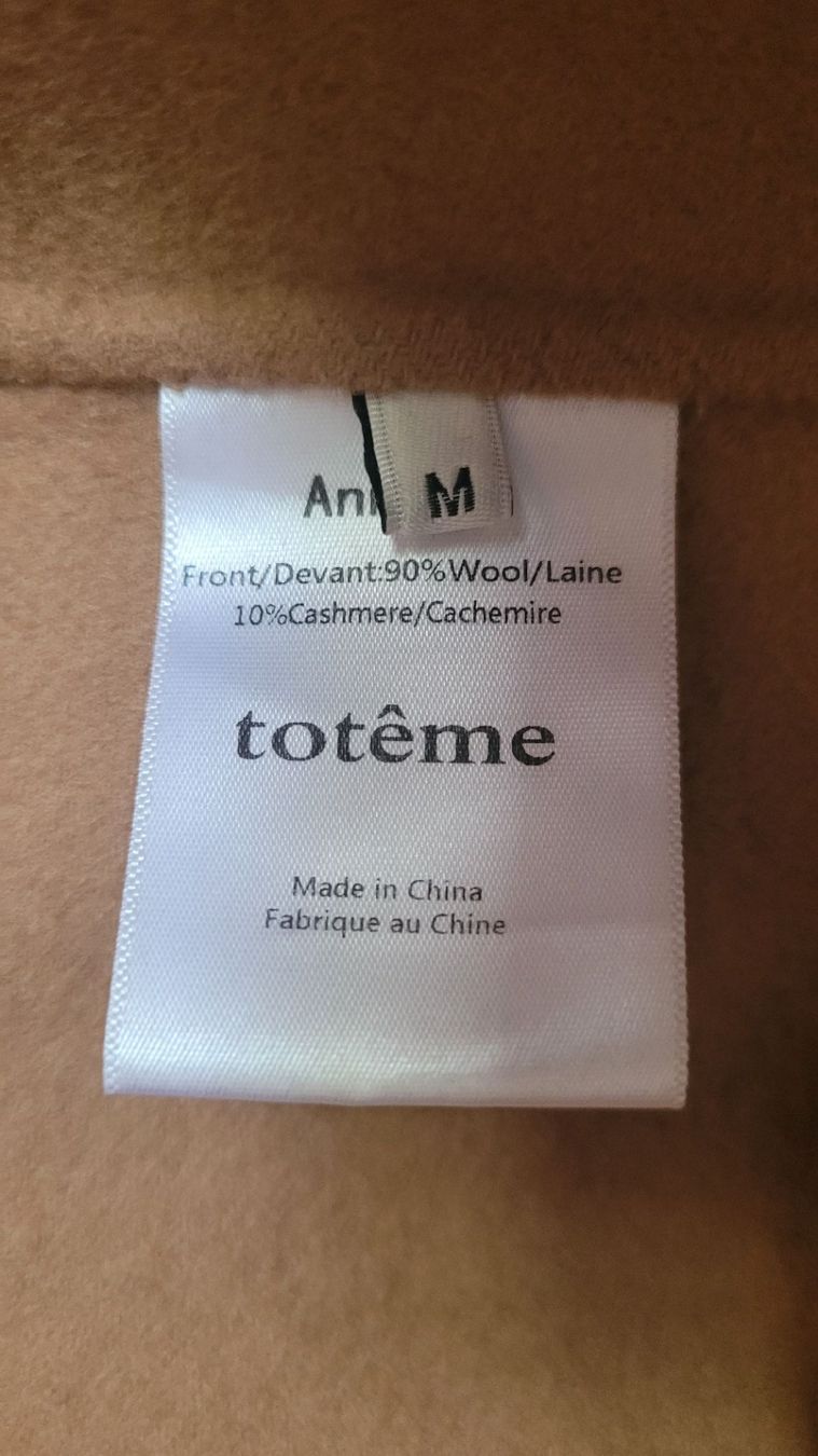 Totême Cappotti: Totême Wollmantel Gr. M, Beige – Usato da Zürich venduto da mgn1 5