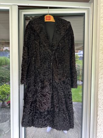 Persianer Mantel schwarz