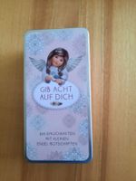 Metalldose: Gib acht auf dich! 365 Kärtli mit Engelbotschaft