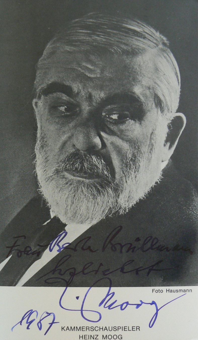 Autogramme: Heinz Moog (1908-1989)  Schauspieler - Autogramm – Gebraucht aus Dietikon von cyranos1