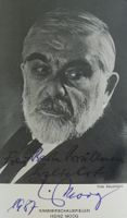 Heinz Moog (1908-1989)  Schauspieler - Autogramm