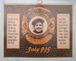 Antone’s 14th Anniversary – Originalplakat Austin 1989 🎷