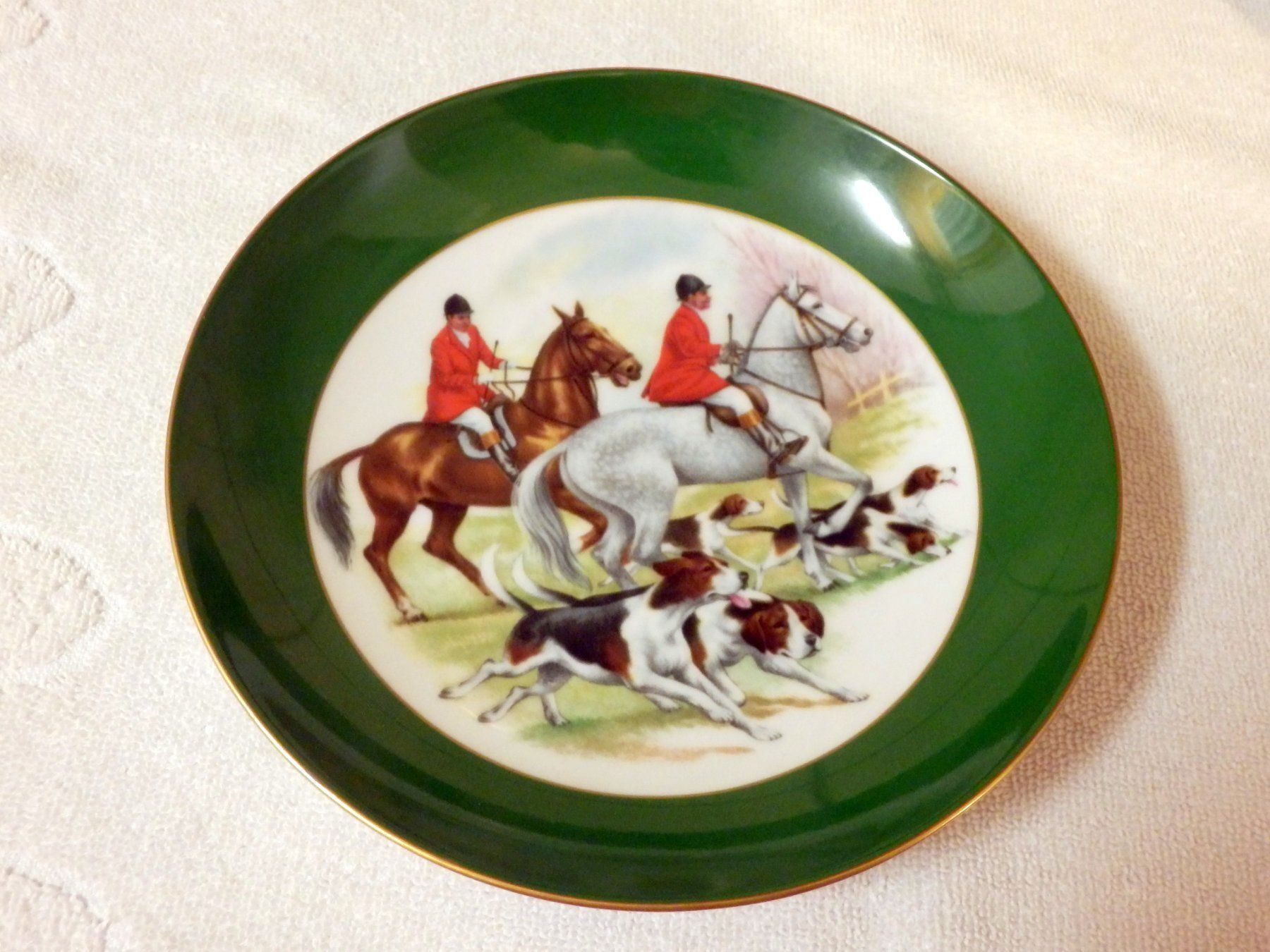 Assiettes: Sammler Teller, Fuchs- oder Treibjagd, – D'occasion à Ueberstorf par dinbau 1