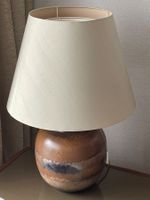 Lampe mit Keramikvase (Stoffschirm)