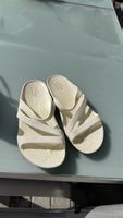 Crocs sandals off-white lightweight open toe footwear