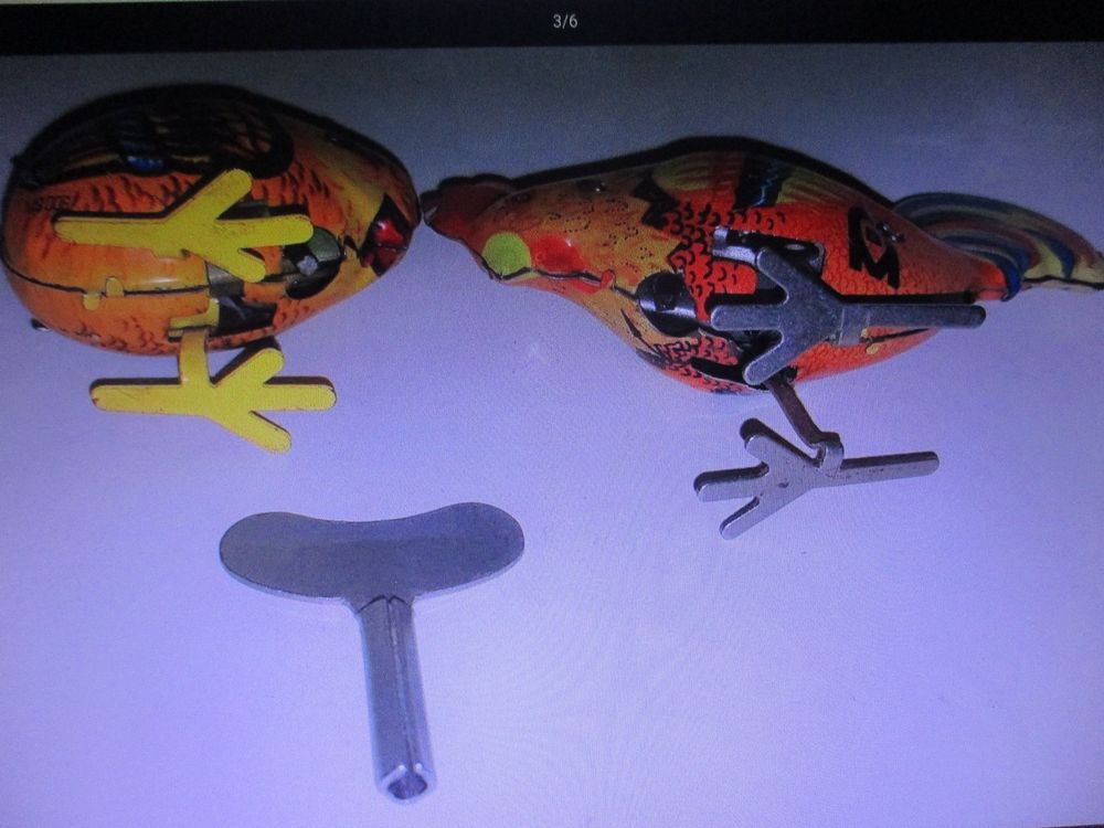 Hahn und Küken aus Blech mit Schlüssel | Kaufen auf Ricardo