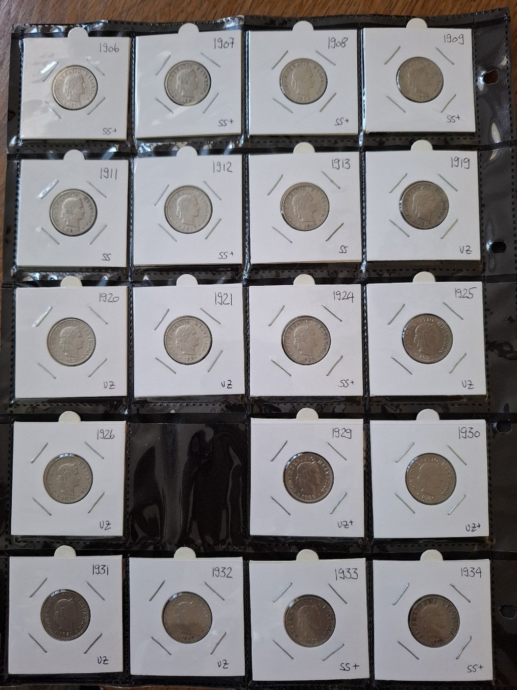 Tutti le monete: 20 Rappen Sammlung nr.31 – Usato da Hunzenschwil venduto da Hardrock6 1