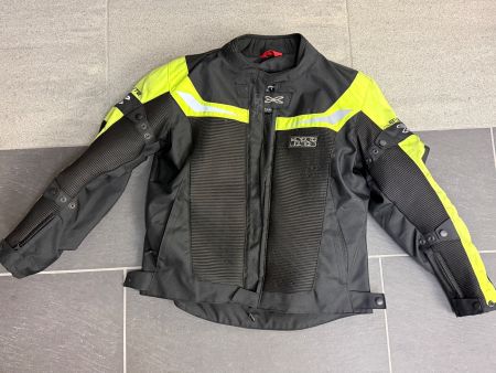 IXS Motorradjacke schwarz neongelb Grösse XL guter Zustand
