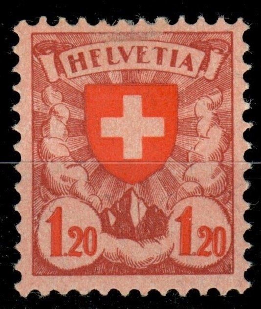 Tutti i francobolli: CH - Wappenmuster - SBK Nr. 164 ** – Usato da Rombach venduto da VENTIS-Auktionen