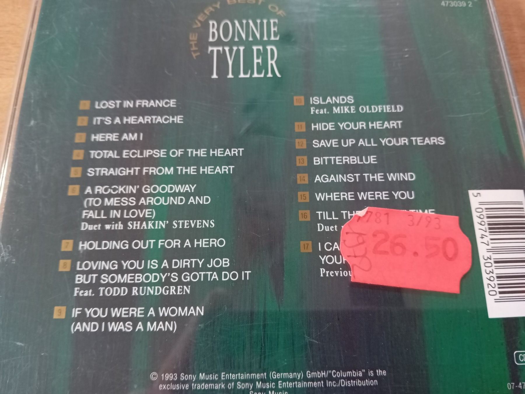 CDs: CD Bonnie Tyler – Gebraucht aus Witterswil von  1
