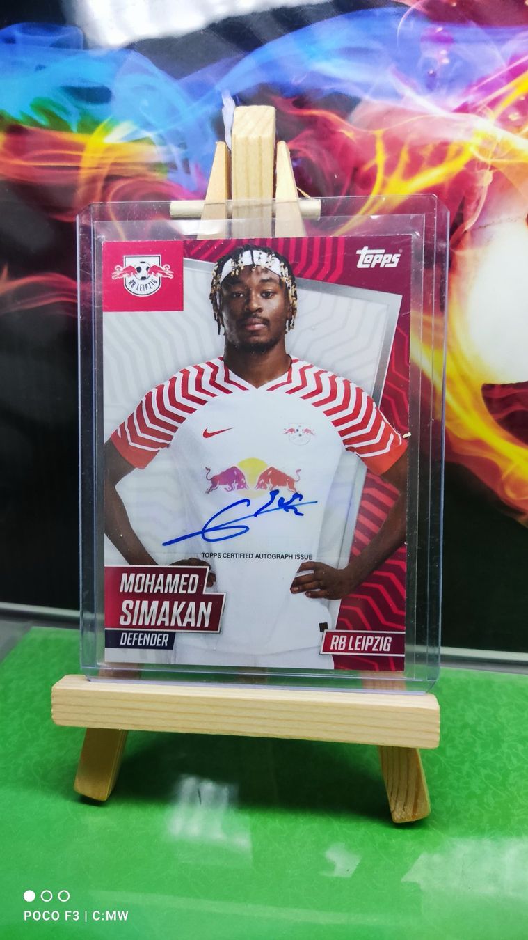 Topps Sammelbilder & Trading cards: Topps RB Leipzig Set 23/24 Mohamed Simankan mit Autogramm – Gebraucht aus St. Gallen von RudyundFloydCards