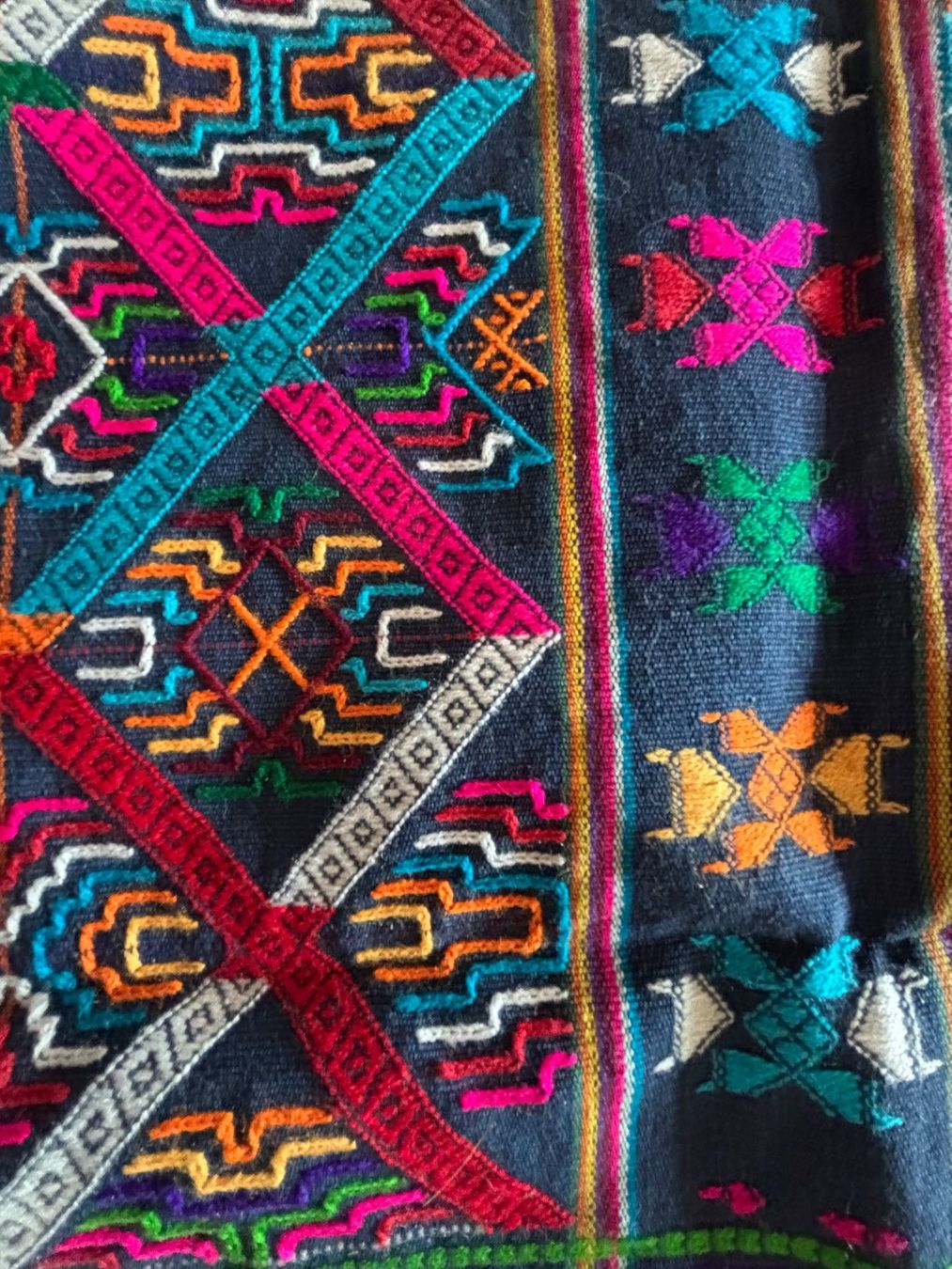 Sonstige Tischwäsche: Vintage Peru / BhutanTextil Tischdecke, Handarbeit – Gebraucht aus Horgen von uge_pd5p 6