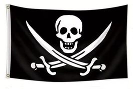 PIRATENFLAGGE 4 - 90 x 60 - JOLLY ROGER - FAHNE PIRAT SKULL