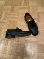 Loafer Mocassins Schwarz Leder Grösse 38 (Franco Barsony)
