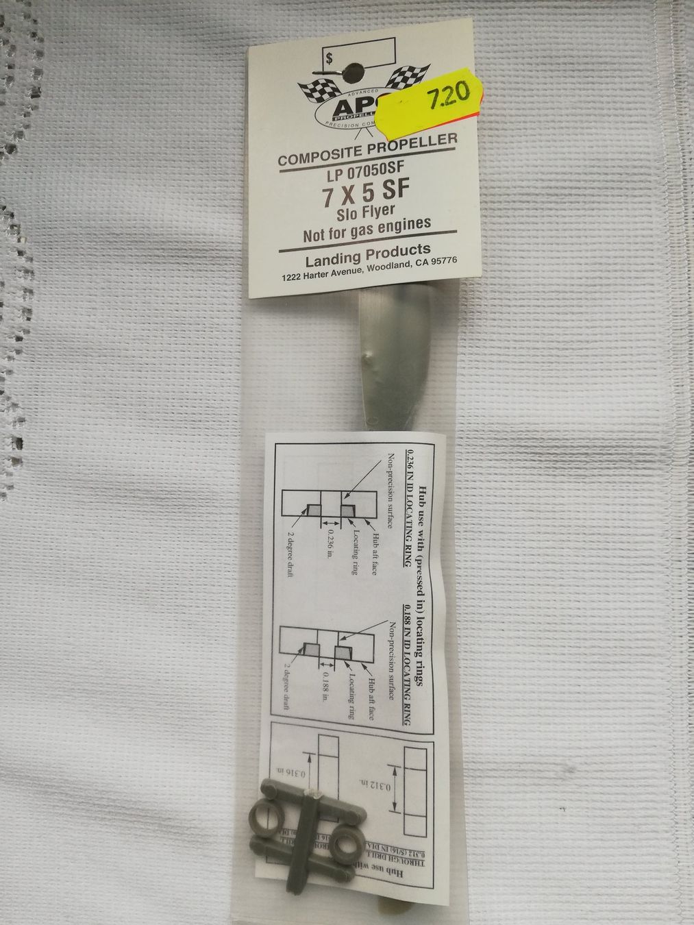 Modellismo RC: APC 7x5 SF Slo Flyer Propeller – Nuovo e nell'imballaggio originale da Flüh venduto da AMS-Modellbau