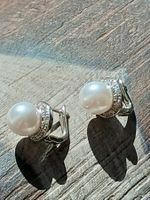 Ohrstecker mit Perle und Zirkonia