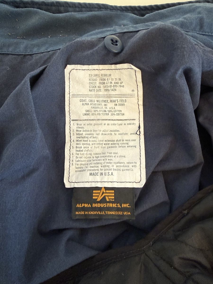 Alpha Industries Vestes: M 65 Jacke in blau – D'occasion à Wittnau par Helvetia1 2