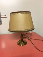 Elegante Vintage Messing Tischlampe, Retro Stil, Gold