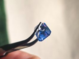 Superbe aigue-marine Santa Maria taille émeraude 7.65ct