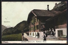 Gadmen, Gasthaus zum Bären mit Wanderwe