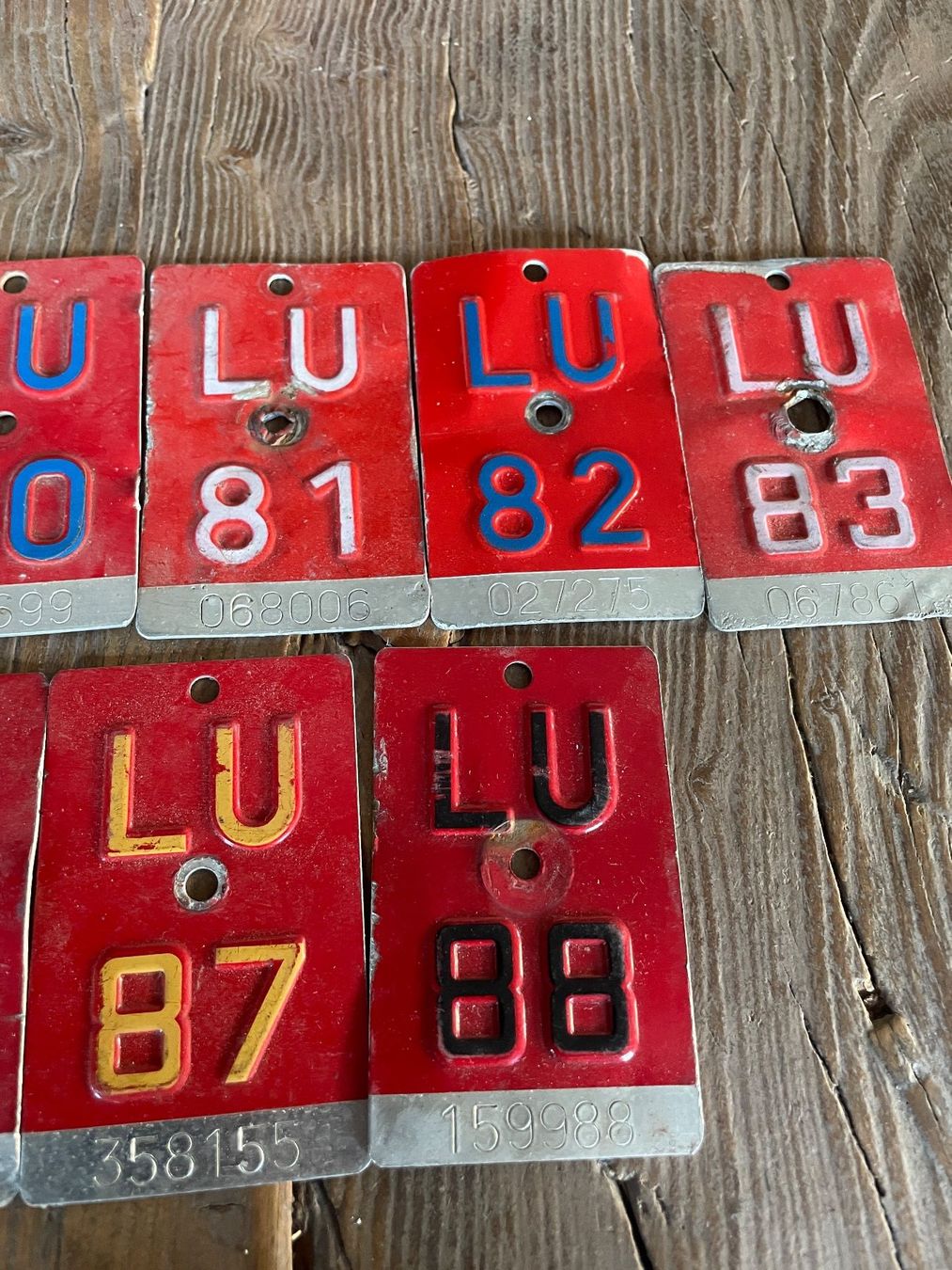 Schilder: Lot Velonummern LU – Gebraucht aus Volketswil von rubin74 4