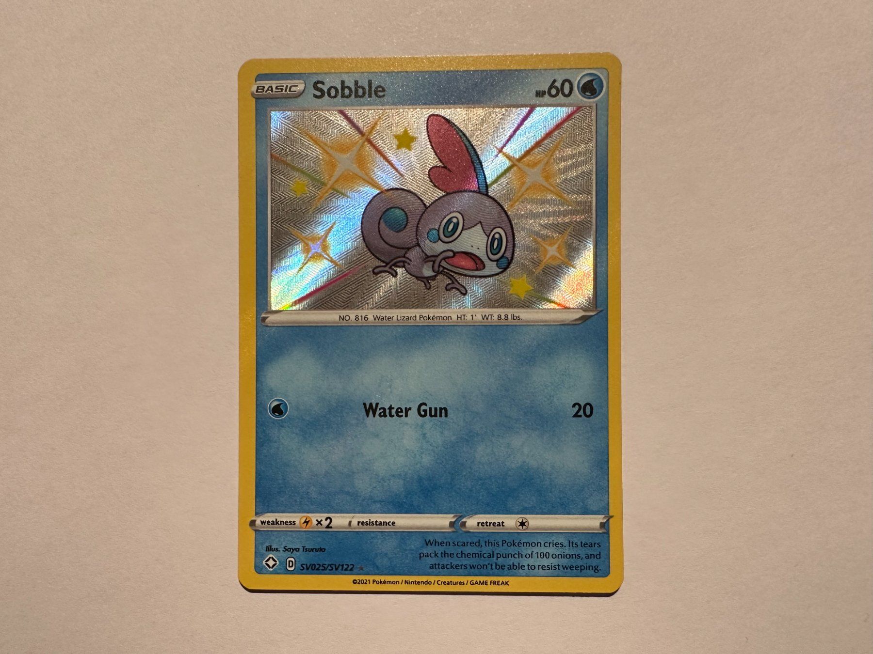 Pokémon Carte collezionabili: Sobble Shiny Shining Fates EN – Usato da Hagendorn venduto da Pokecollectorch 1