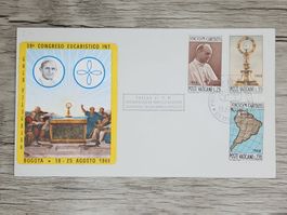 CL05 Enveloppe + Timbre Poste Vaticane 1968