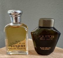 2 x Parfum-Miniatur Herren Tuscany (Aramis) + Iquitos (Delon