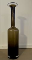 Otto Brauer für Holmegaard Glas Vase Gulvase, 1960er Jahre