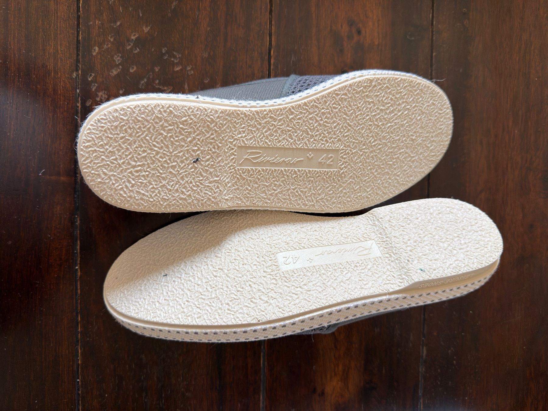 Chaussures hommes: Rivieras Espadrilles Herren Gr. 42, Anthrazit, NEU – D'occasion à Baden par danielgerber76 1