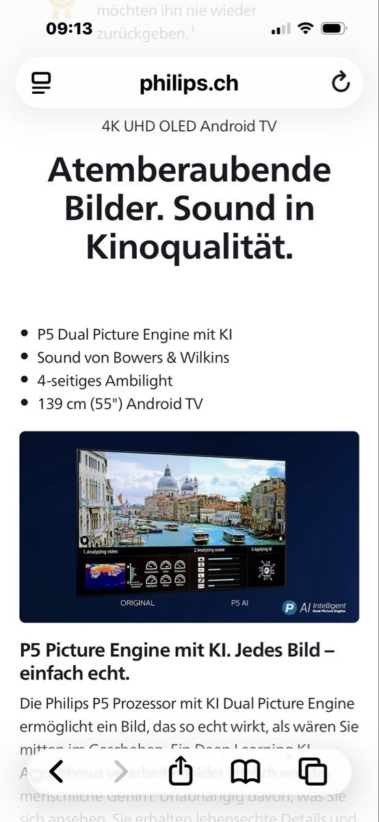 Appareils TV: Philips 55OLED935/12 4K UHD OLED Android TV top Zustand  – D'occasion à Reutlingen par Urbru 7