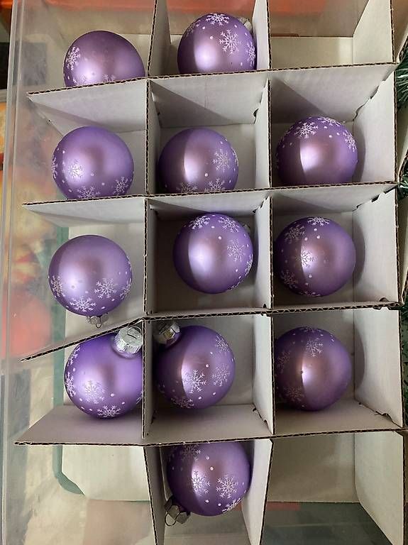 Migros Alle Dekorationen: 12 Glaskugeln, Weihnachtskugeln – Gebraucht aus Arbon von Tschu79