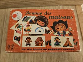 Domino des maisons, jeu vintage Nathan 547 302
