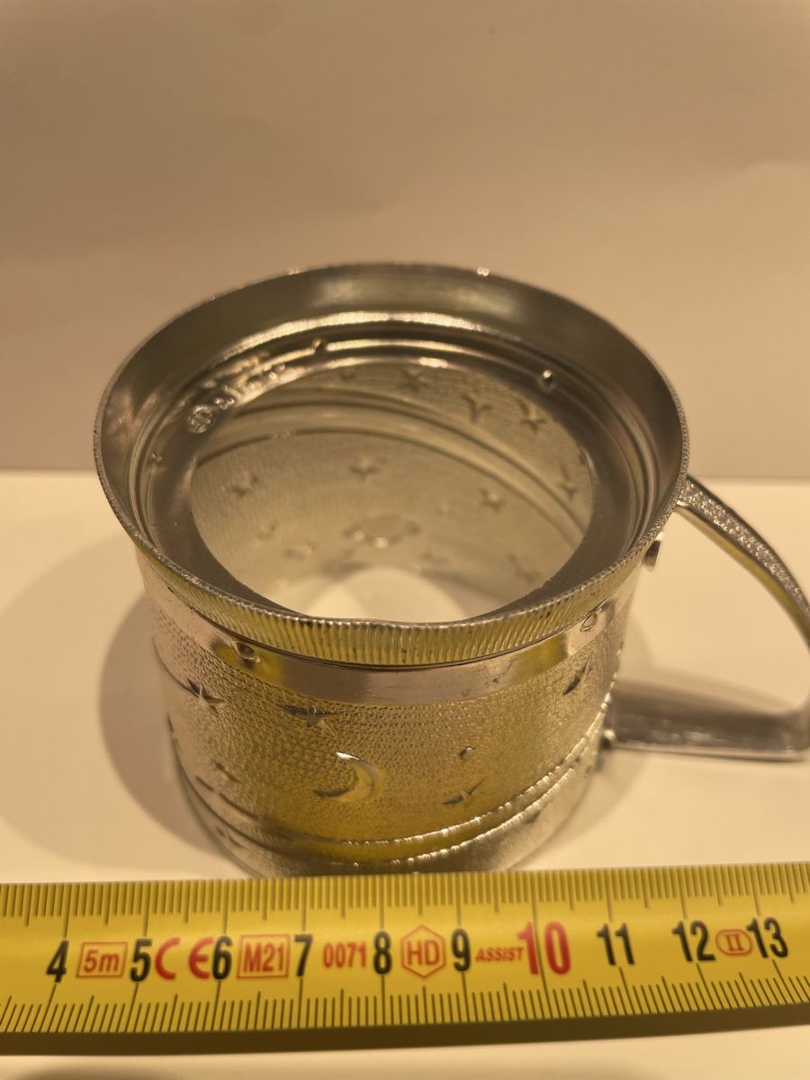 Wandhalterungen: Wunderschöner Vintage Silberbecher mit Sternenmuster!  USSR – Gebraucht aus Wittenbach von gre_97nj 3