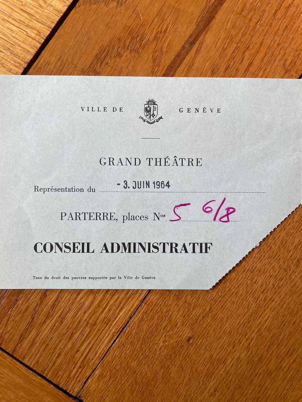 Documenti: Programme Grand Théâtre Genève Saison 1963 - 1964 – Usato da Genève venduto da Buens4 6