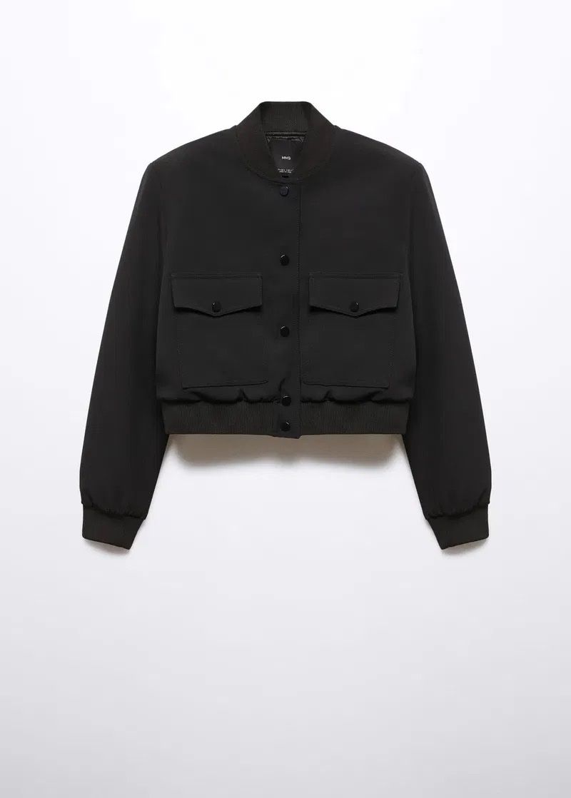 Mango Vestes: MANGO Bomberjacke mit Schulterpads – D'occasion à Zürich par fabienne1234