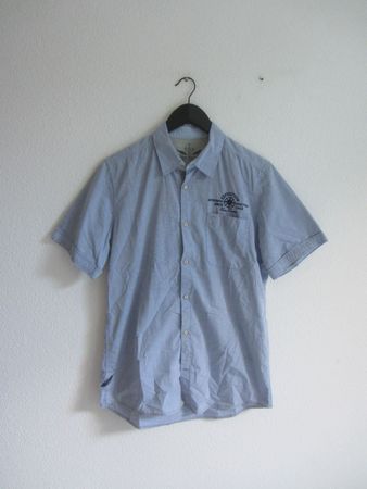 TOM TAILOR - Kurzarm Hemd hellblau M